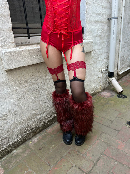 lace band sheer stocking