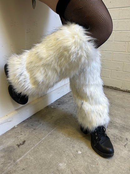 Fluffy leg warmers (multicoloured)