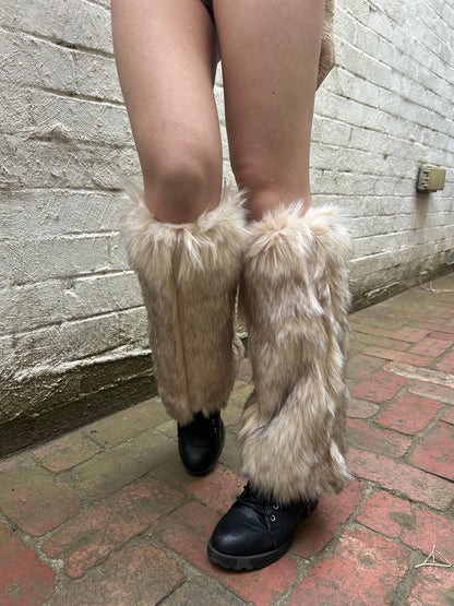 Fluffy leg warmers (multicoloured)