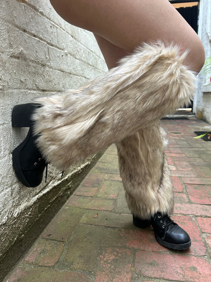 Fluffy leg warmers (multicoloured)